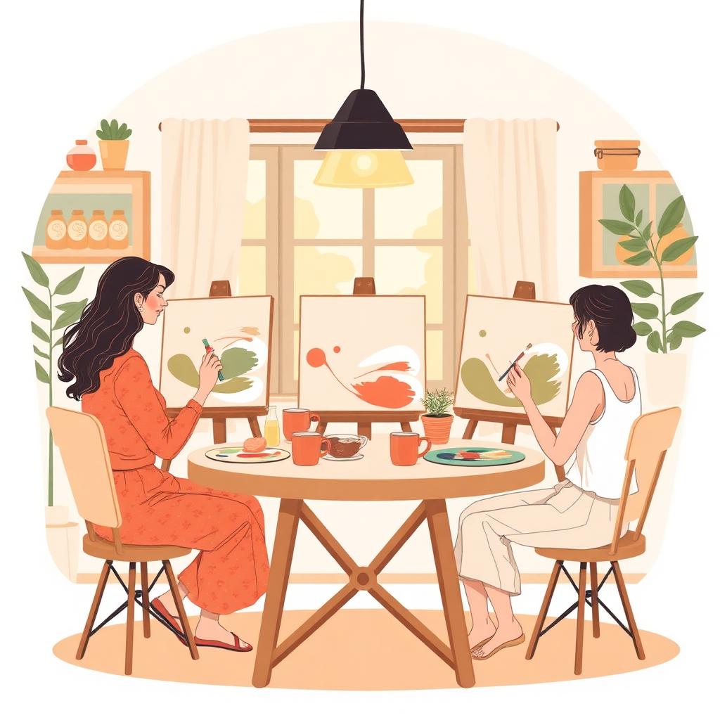 Painting together